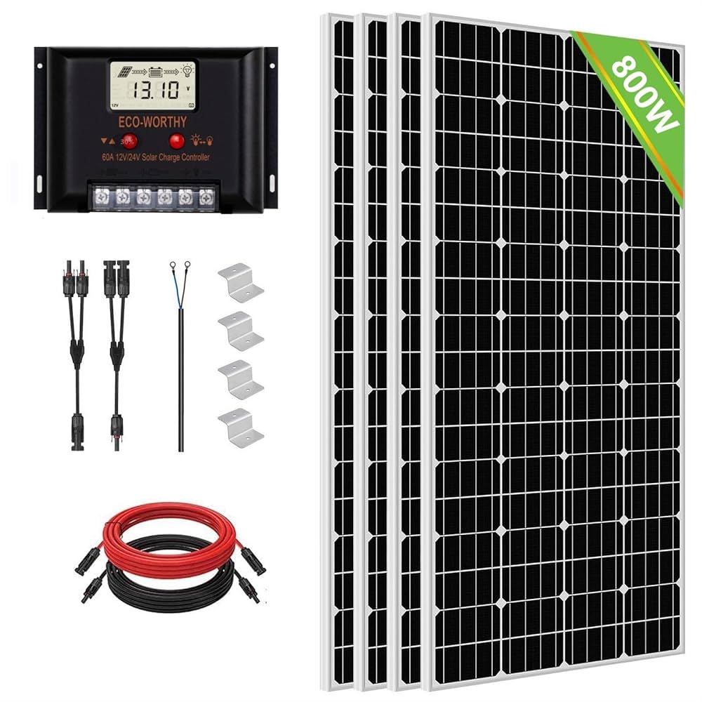 m*e様 ECO-WORTHY ソーラーパネル Amazon | ECO-WORTHY ソーラーパネル200W = 100W 単結晶 2枚